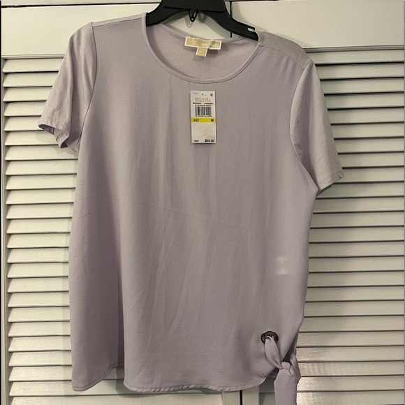 Michael Kors Lavender top with side tie size M - Picture 1 of 6